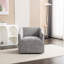 Fauteuil moderne pivotant à 360 ° en chenille gris - Améliorez votre espace de vie avec pour une étude élégante