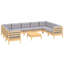 Ensemble de conversation modulaire avec coussins 10 pièces Barranca-524559430-524559435