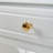Space - Saving White Dressing Table With Four Leaf Reversible Mirror, Golden Handles, 5 Drawers For Cosmetics, Comfortable Seating Beauty Items, Stool