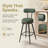 Angelleah Stools with Back, Synthetic Leather-974126477-973653298