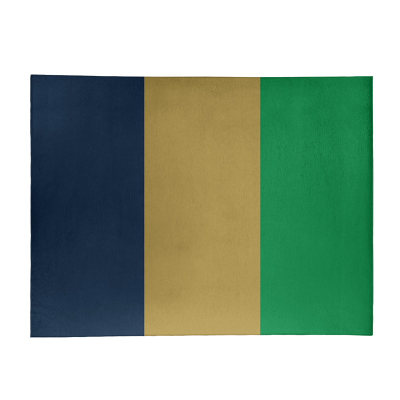 Tapis bleu/doré, Rectangle 4 pi x 6 pi