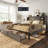 47.2"H Farmhouse King Size Bed with 2 Drawers & Bookcase Headboard, Gray-498611787-498611799
