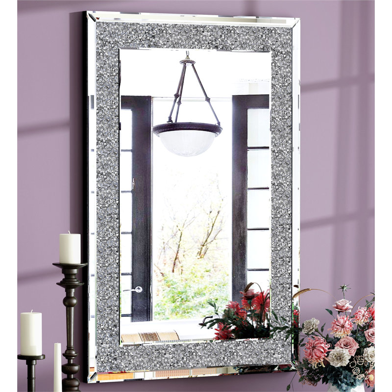 Faustine Wall Mirror Rectangle Accent Mirror, 90cm H x 59.9cm W
