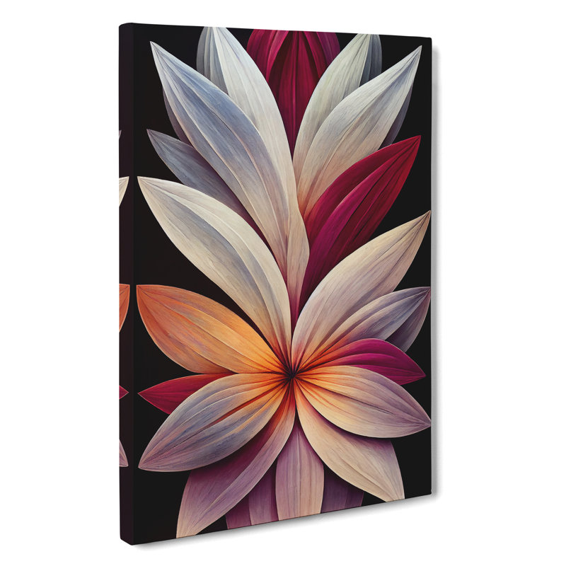 The Glowing Flower - Wrapped Canvas, 50cm H x 35cm W x 3cm D