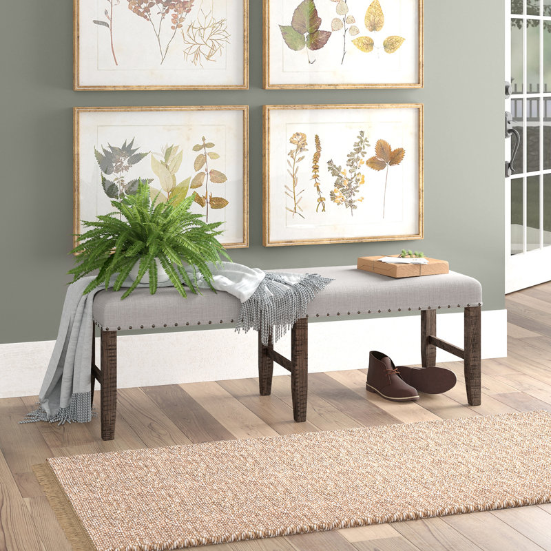 Dunihue Polyester Upholstered Bench
