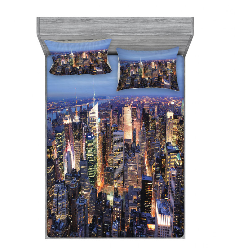 Microfiber Sheet Set, Queen Sheet Set with 2 Pillowcases