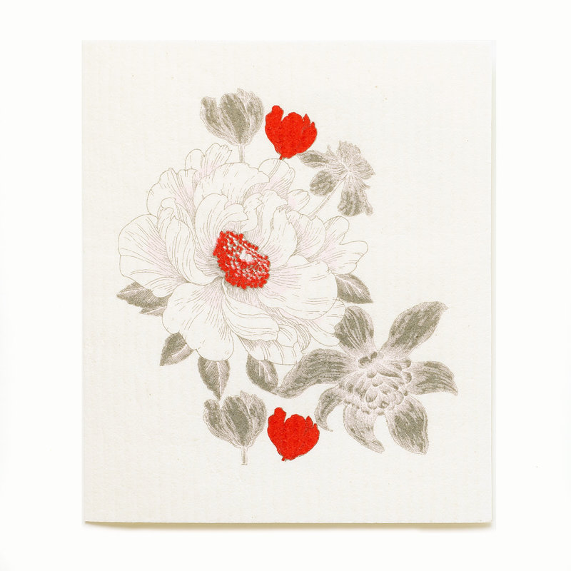 Torchon suédois rose Flower