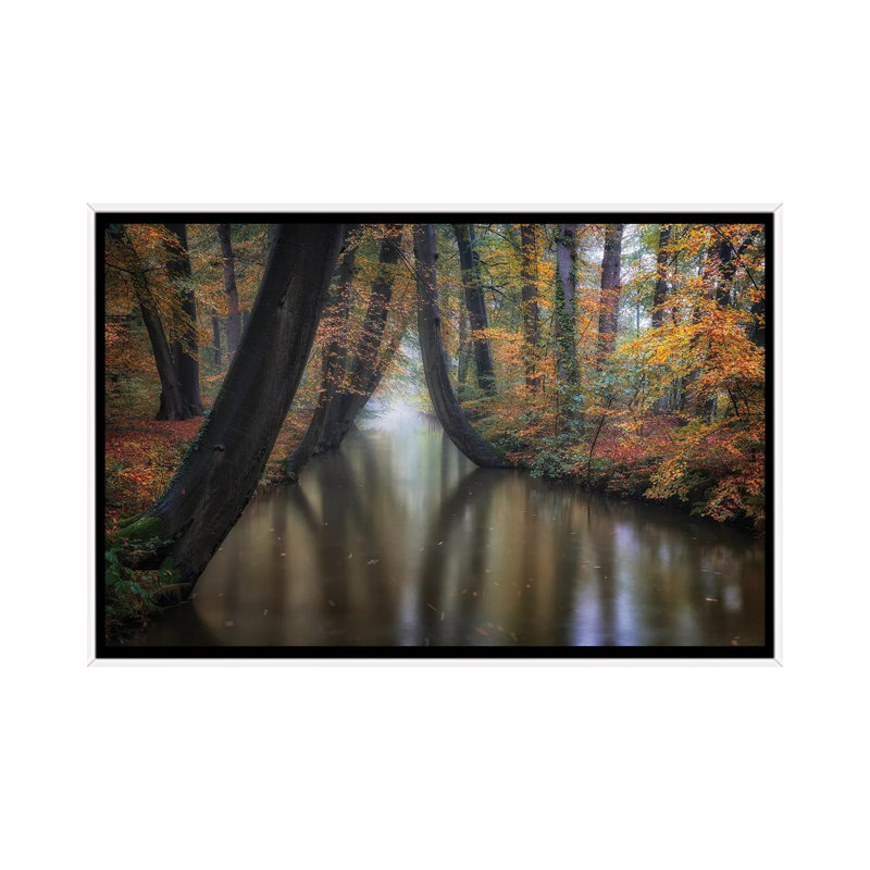 Enchanted Autumn by Fiorenzo Carozzi - Floater Frame Print on Canvas