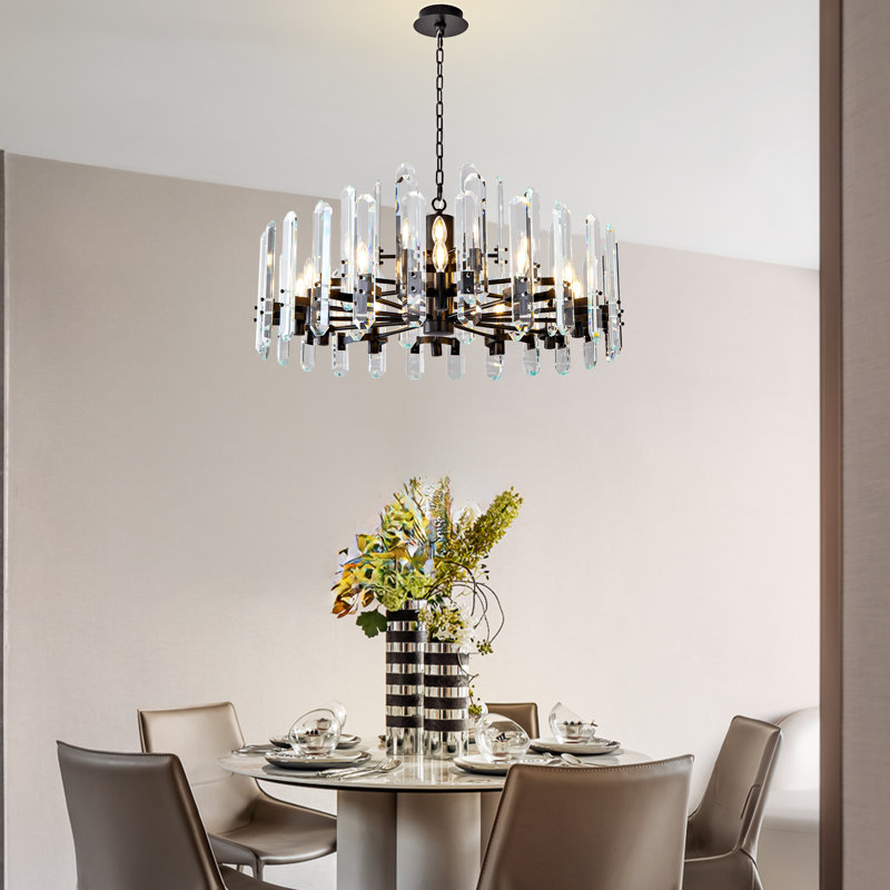 Large Crystal Chandelier  K9 Chandeliers for Staircase,Large Ceiling Pendant Light Fixtures Luxury Chandelier for High Ceiling Foyer Living Room Bedroom