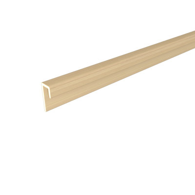 Alusions 0.69 in. x 1.56 in. x 8 ft. Japanese Cedar Composite Aluminum J-Trim for Fascia Board