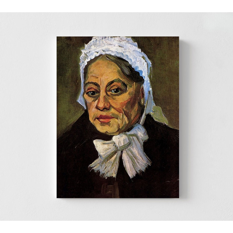 «Old Woman White Cap» par Vincent Van Gogh, impression de Portrait, Portrait de Van Gogh, Art mural, reproduction d'art, Art mural