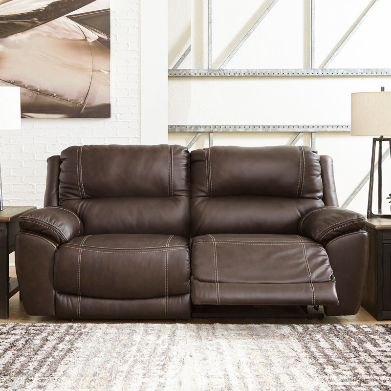 Dunleith 2-Piece Power Reclining Sectional, Brown