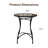 The 24"D Elegant Artwork Unique Mosaic Pattern All-season Patio Bistro Table-1722852788