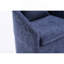 Ensemble de 1 fauteuil de salle à manger en chenille avec coussin de dossier et roues universelles-342579119