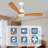 52-Inch Wood Ceiling Fan Without Light
