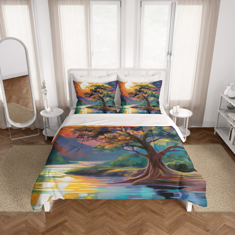 Abstract Duvet Cover, King Duvet Cover + 2 King Shams