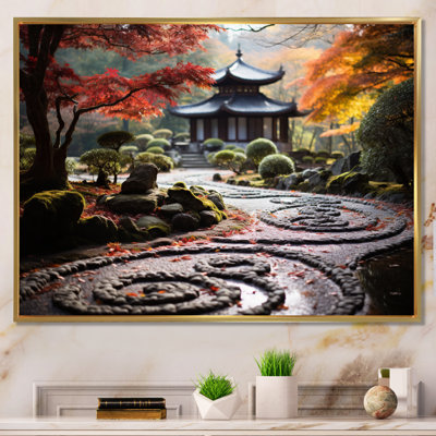 «Japon Zen Garden Serenity III», reproduction sur toile