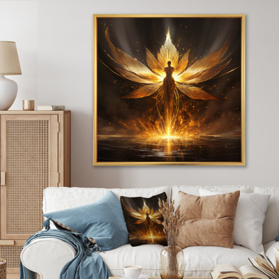 " Glorious Ascending Golden Angel "