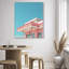 Linear Symmetry II Americana Canvas Print by Oliver Gal, Black Frame, 16 x 20-1487733846-1487733848