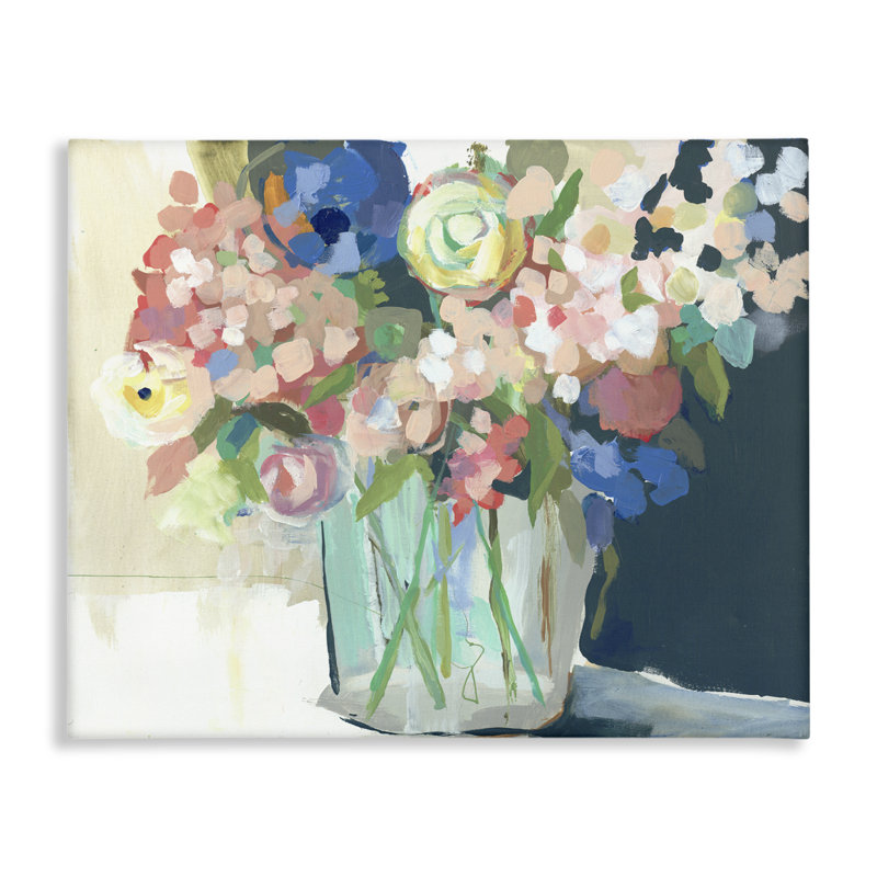  Impressionniste, impression sur toile, bouquet de fleurs impressionniste par Jenny Westenhofer, H 16 po x l 20 po