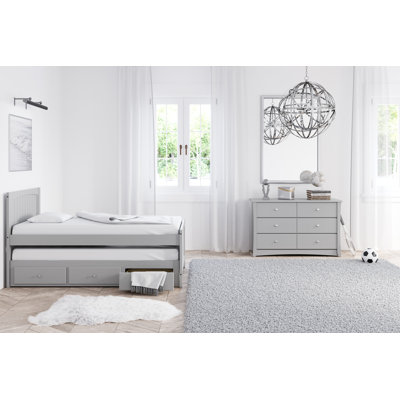 Crescent 6 Drawer Double Dresser