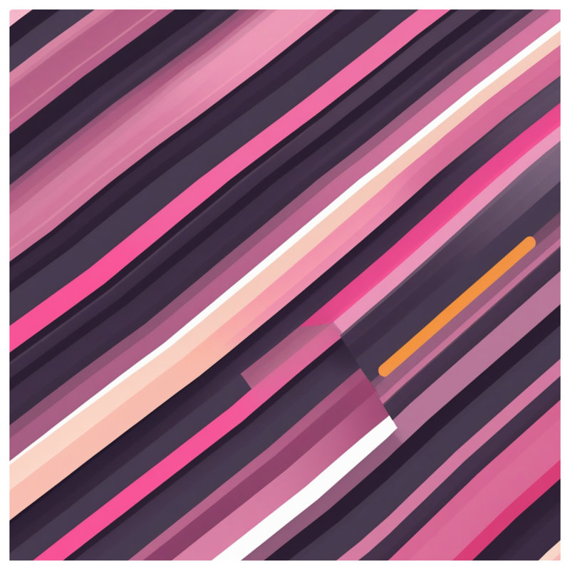 Pink Diagonal Stripes Shower Curtains Extra Long, 70in W x 93in H