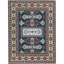 Kazak Wool Oriental Area Rug in Green/Maroon/Brown/White-106958325