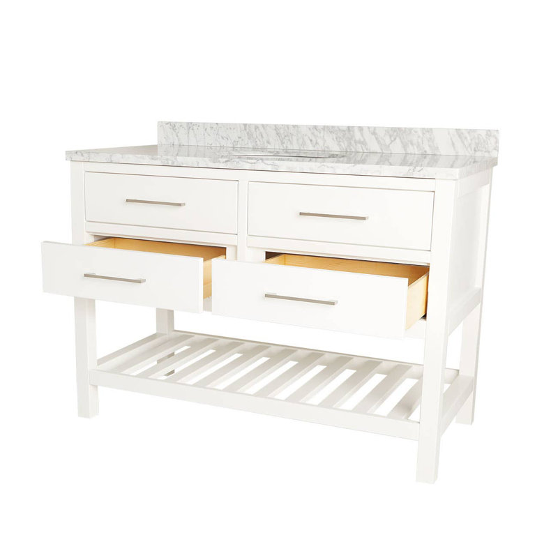 Base de meuble-lavabo double 47,25 po, Blanc