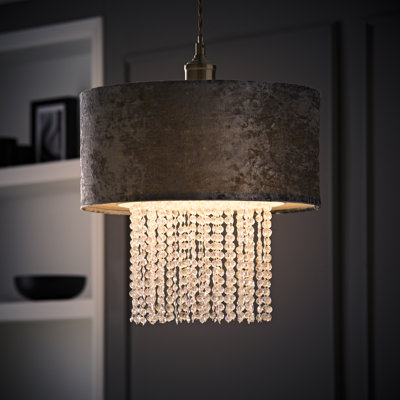 Boland 40cm H Plastic Drum Pendant Shade ( Clip On )