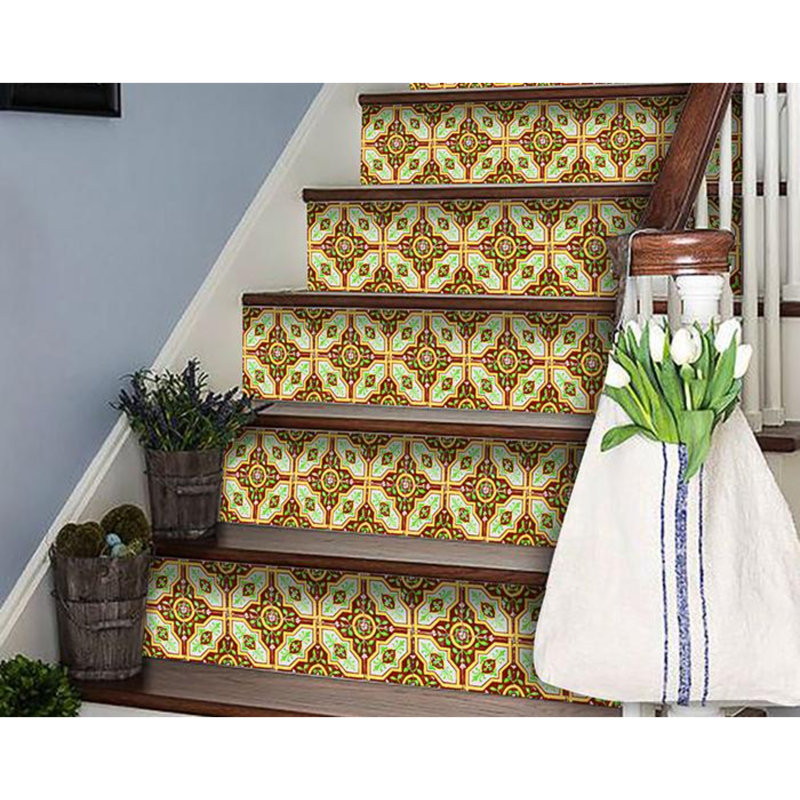 Carrelage mosaïque auto-adhésif en vinyle Gloria, H 5 po x l 5 po x P 0,1 po
