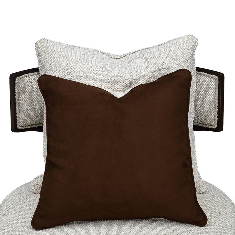West Kensington Chaise - Buff/Seal Salt Caramel, Espresso Wood