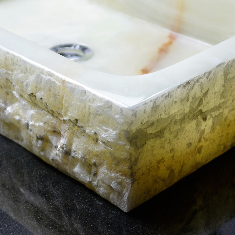 AA Warehousing Ali 15 " Stone Rectangular Bathroom Sink