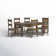 Tiernagh Rectangular Solid Wood Dining Set Distressed Finish
