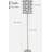 62-inch gray/white retro floor lamp
