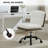 Velvet Upholstered Armless Office Chair with Metal Frame -21776577