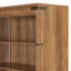 Bibliothèque avec portes et tablettes réglables, armoire d'appoint avec éclairage DEL, armoire de rangement pour le salon, bureau personnel