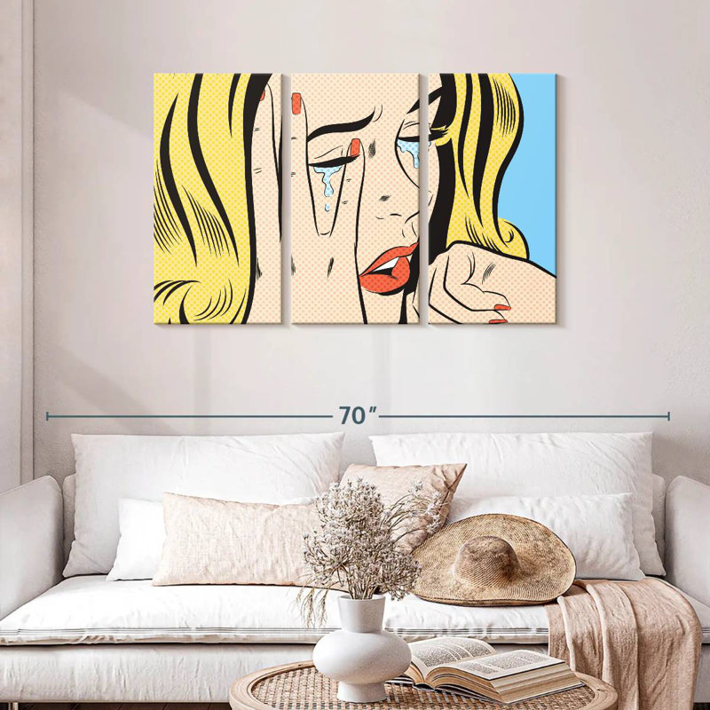 Leisha Crying Woman I, 28" H x 45" W