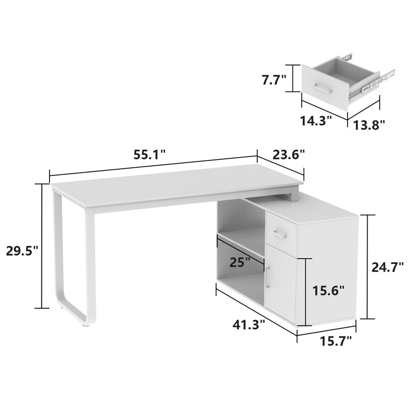 L-Shaped Computer Desk