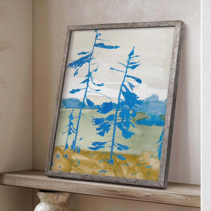 «Cerulean Spruce I», reproduction encadrée - bois massif, H 11 po x l 9 po