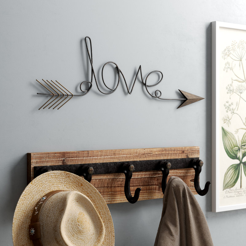 Handmade Farmhouse Wall Decor on Metal