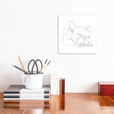 French Bulldog Shape II by Ethan Harper - Wrapped Canvas Painting