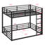 Structure de lit superposé en métal, lit superposé robuste pour enfants, adolescents, adultes-1138555422