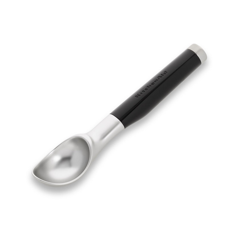 Cuillère à Glace KitchenAid En Acier Inoxydable - Pour Servir Facilement La Glace Dure, Poignée Ergonomique