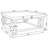 Shannon Square Mirrored Coffee Table