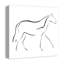 « simple cheval sketch », art sur toile