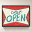 «Retro Open Sign» par Jen Bucheli - Impression sur toile