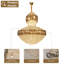 Lustre à 15 lumières en cristal K9 à niveaux multiples et à intensité variable-939832737