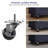 Jamera 60.2"W Kitchen Island with Two Large Storage Cabinets And Drawers, Locking Wheels-727608888