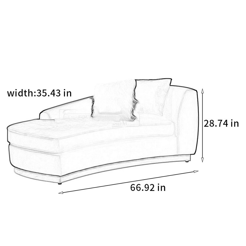 Comfortable solid pine chair, Right Hand Return