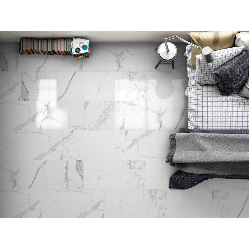 Palatina 12" x 24" Porcelain Marble Look Wall & Floor Tile